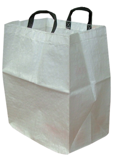 AGIR produit Sac  gravat en polypropylne tiss blanc avec poignes